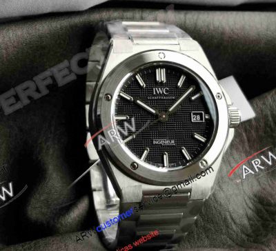 V7 Factory IWC Ingenieur Automatic 40 Black Face Stainless Steel Super Clone Watch